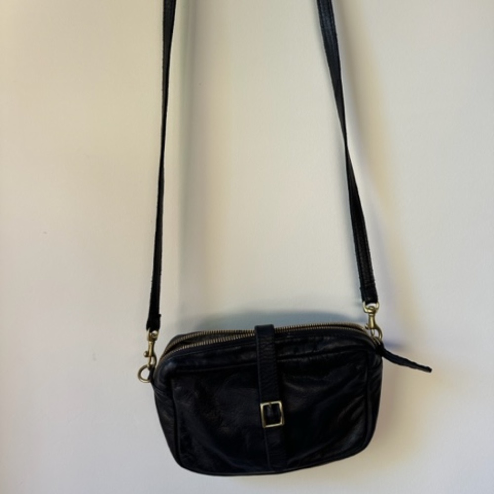 Clare V. Small Pouch Cross Body Bag Black